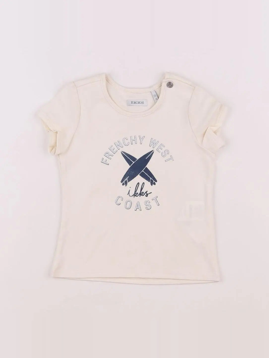 IKKS - tee-shirt beige - 12 mois