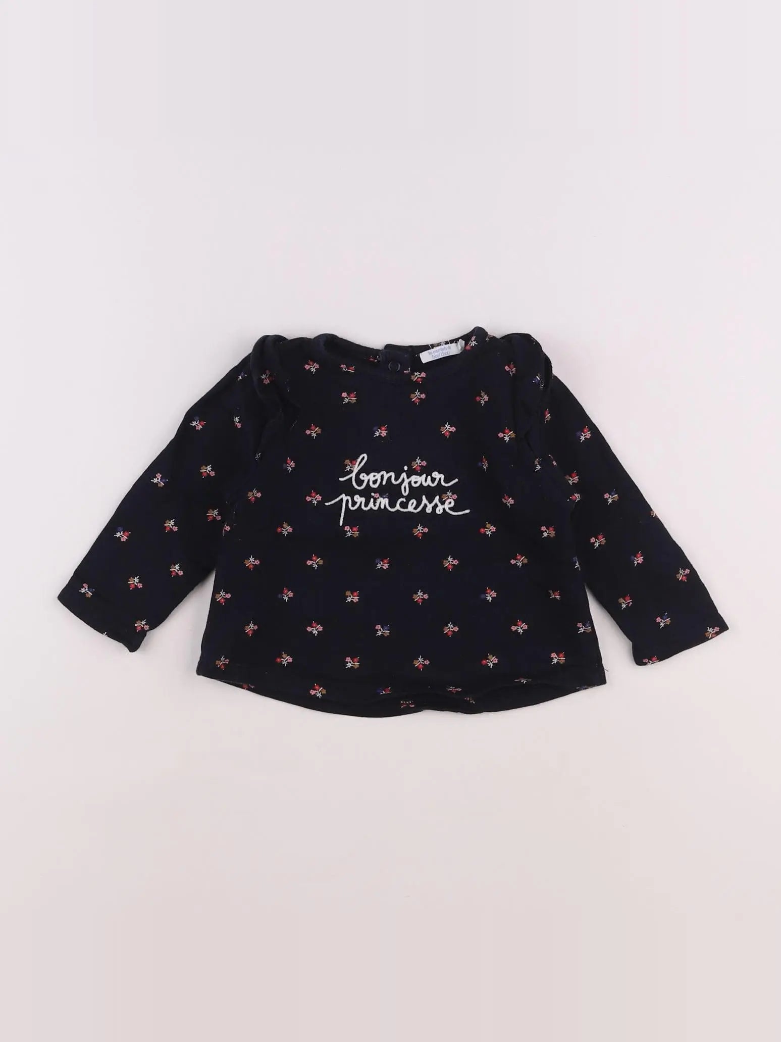 Boutchou - sweat bleu - 12 mois