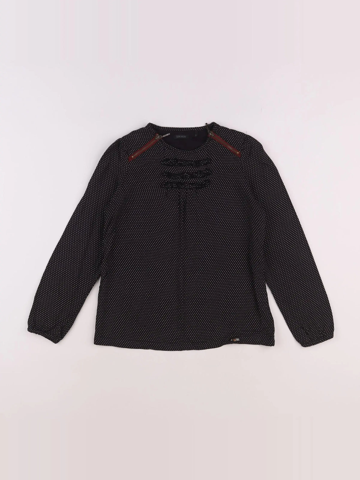 IKKS - blouse noir - 8 ans