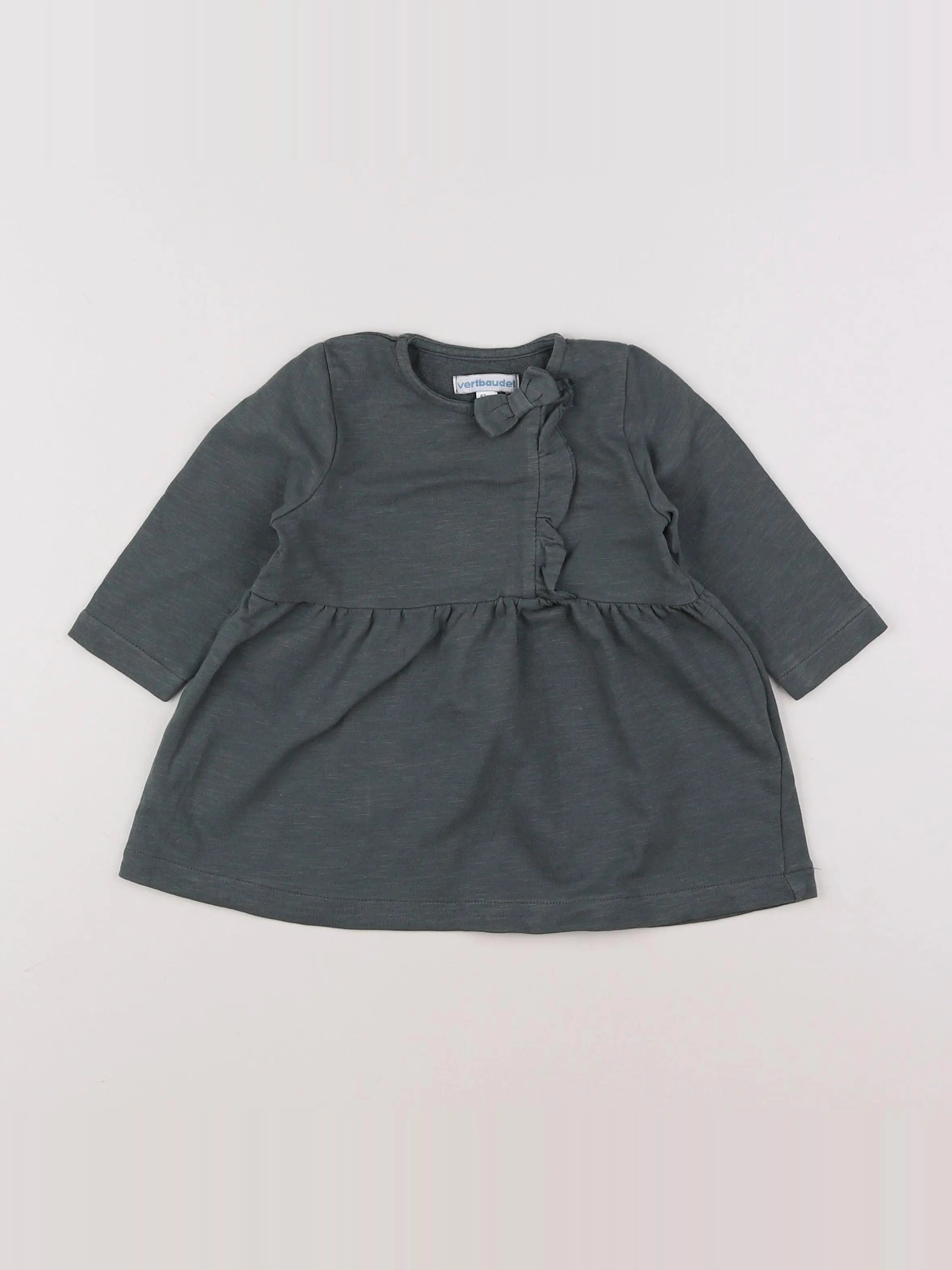 Vertbaudet - robe vert - 6 mois