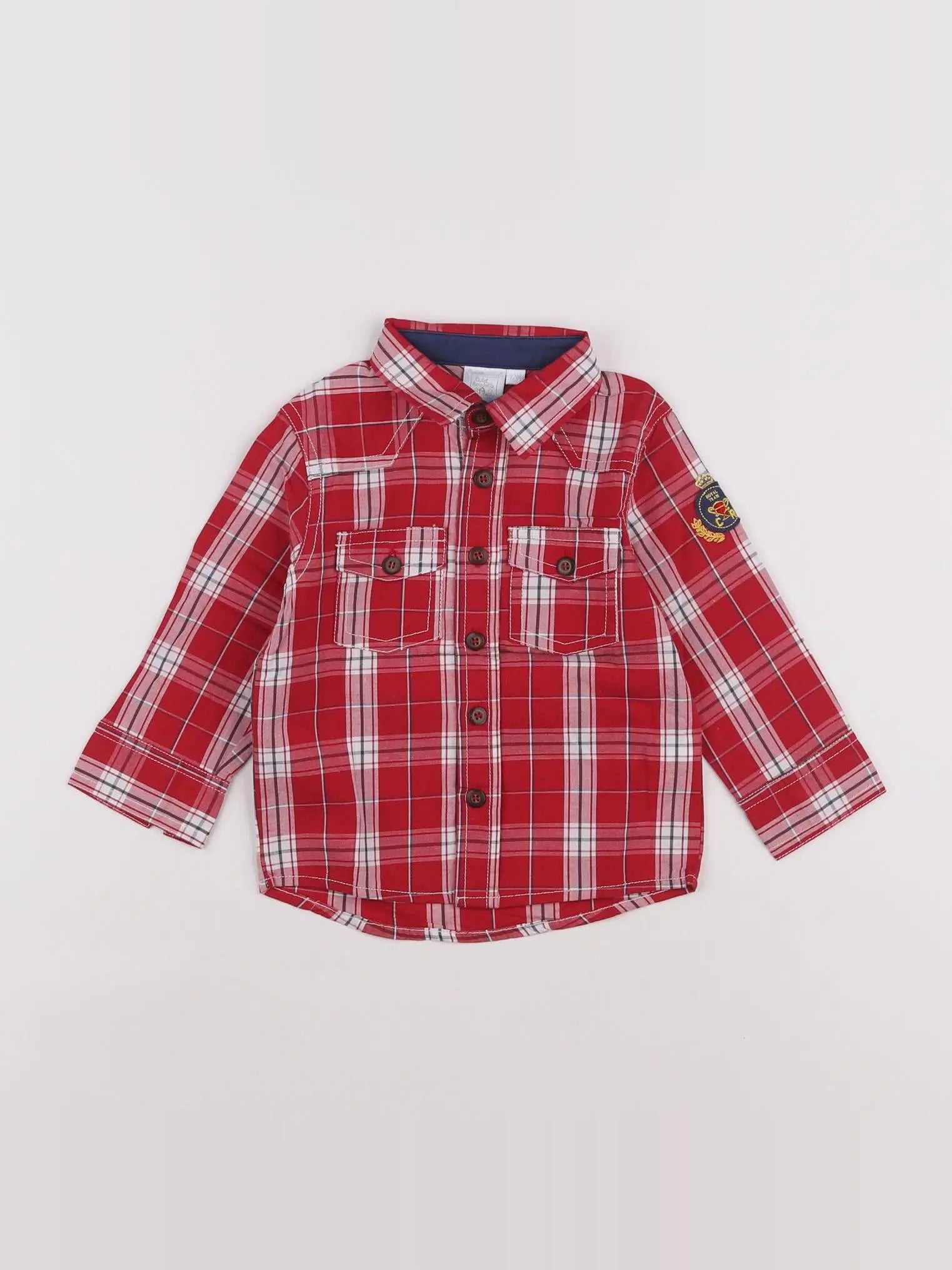 Cadet Rousselle - chemise rouge, blanc - 12 mois