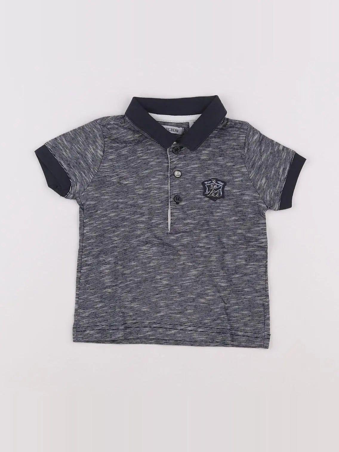 IKKS - polo imprimé au dos gris - 6 mois