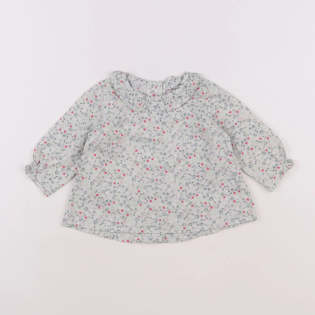Vertbaudet - blouse vert - 6 mois