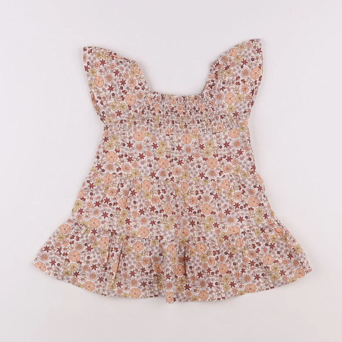 Vertbaudet - robe orange - 18 mois