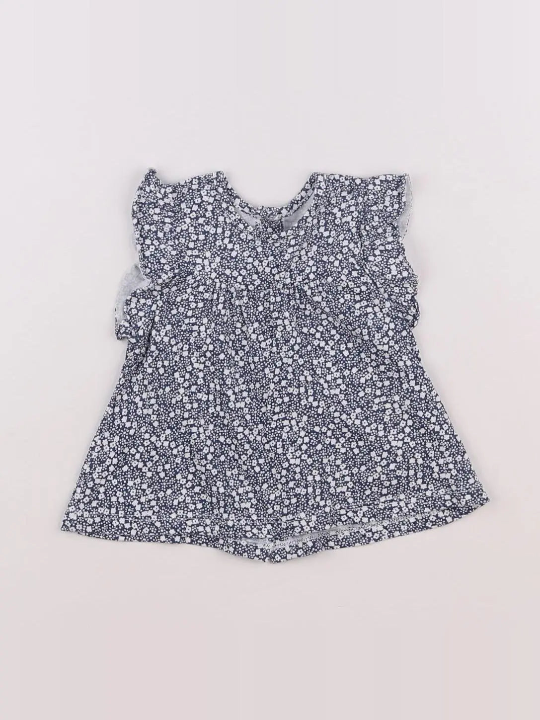 Vertbaudet - tee-shirt bleu - 6 mois