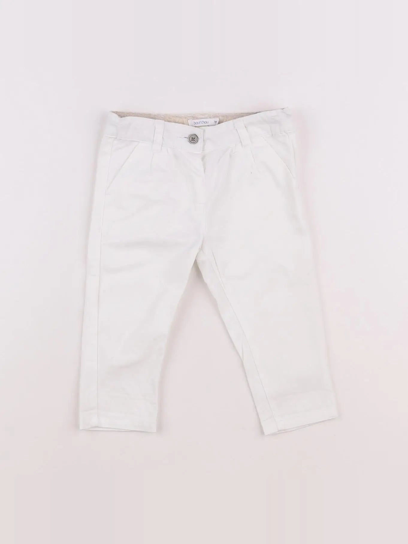 Boutchou - pantalon blanc - 9 mois