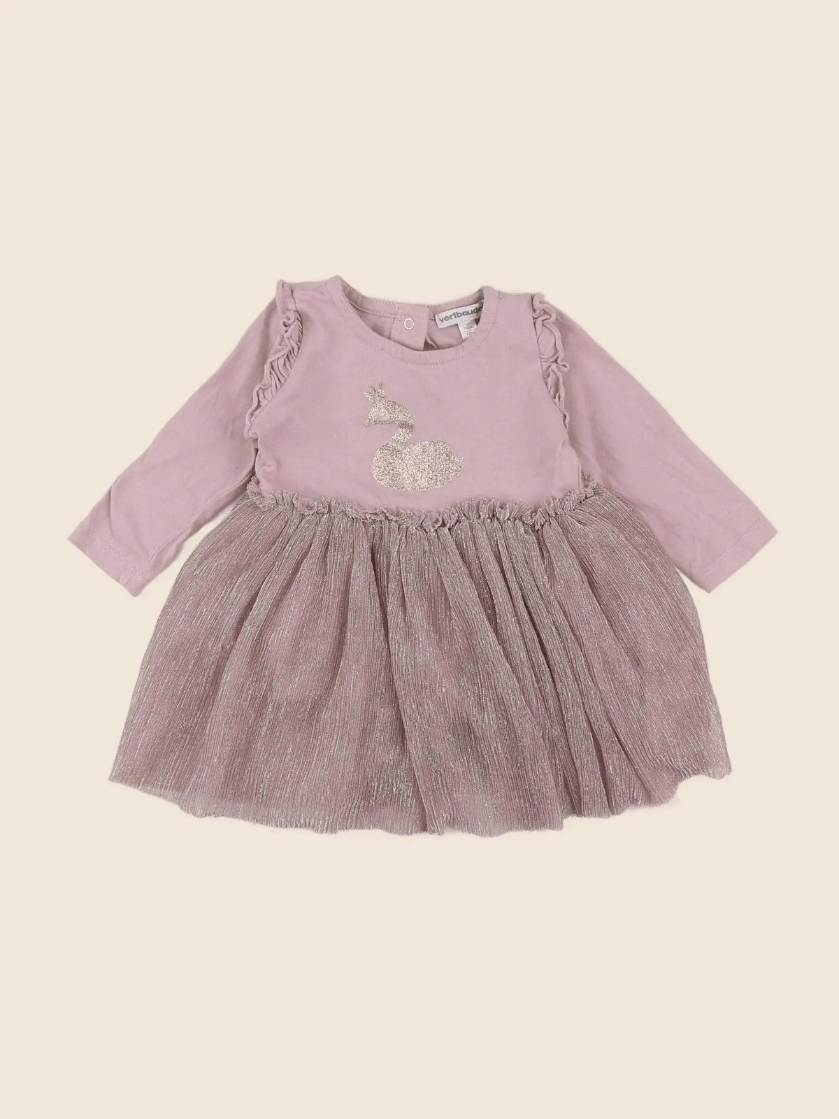 Vertbaudet - robe violet - 12 mois