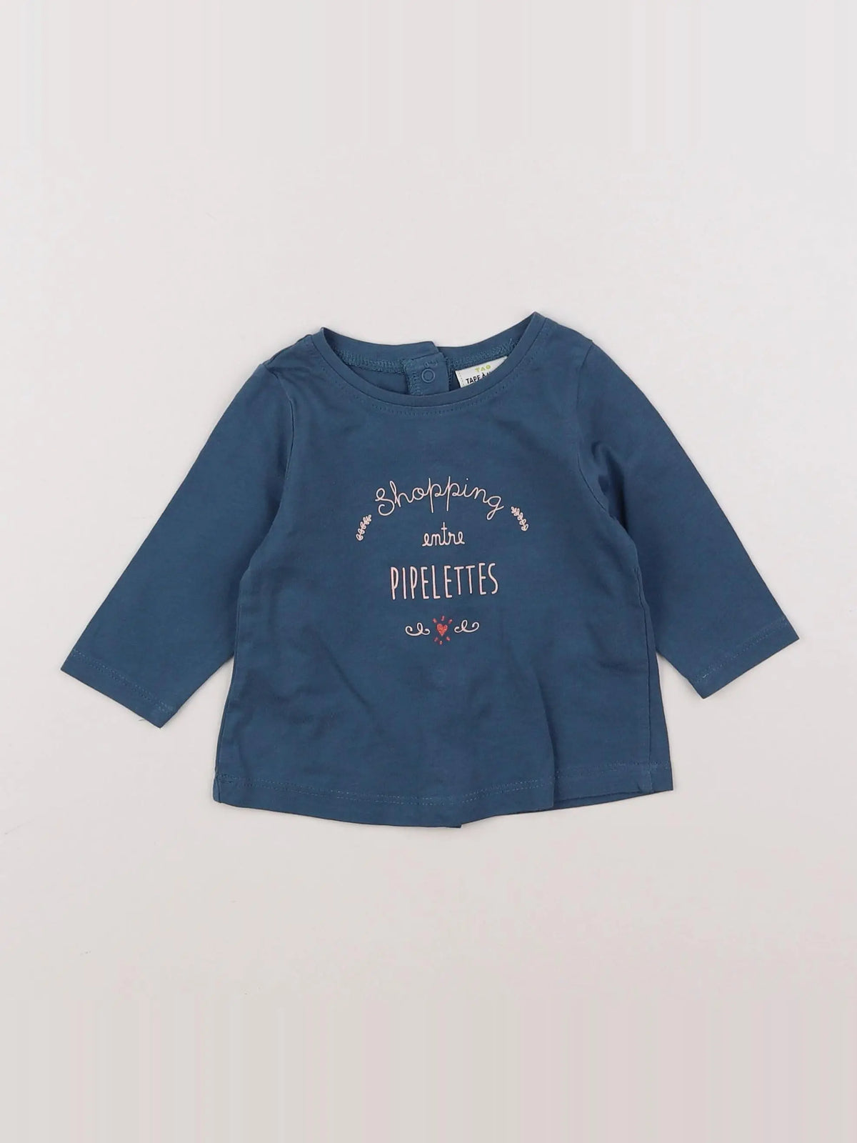 Tape à l'oeil - tee-shirt bleu - 3 mois