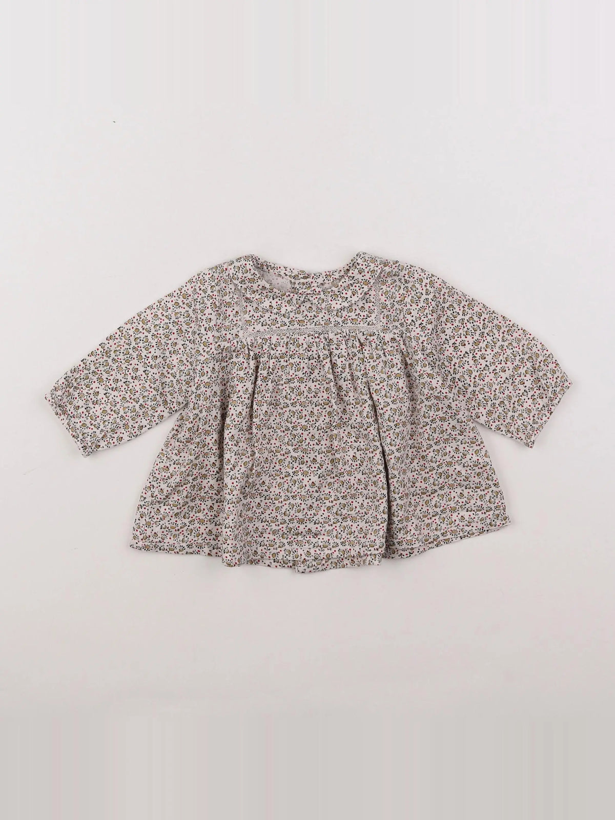 Boutchou - blouse vert - 3 mois