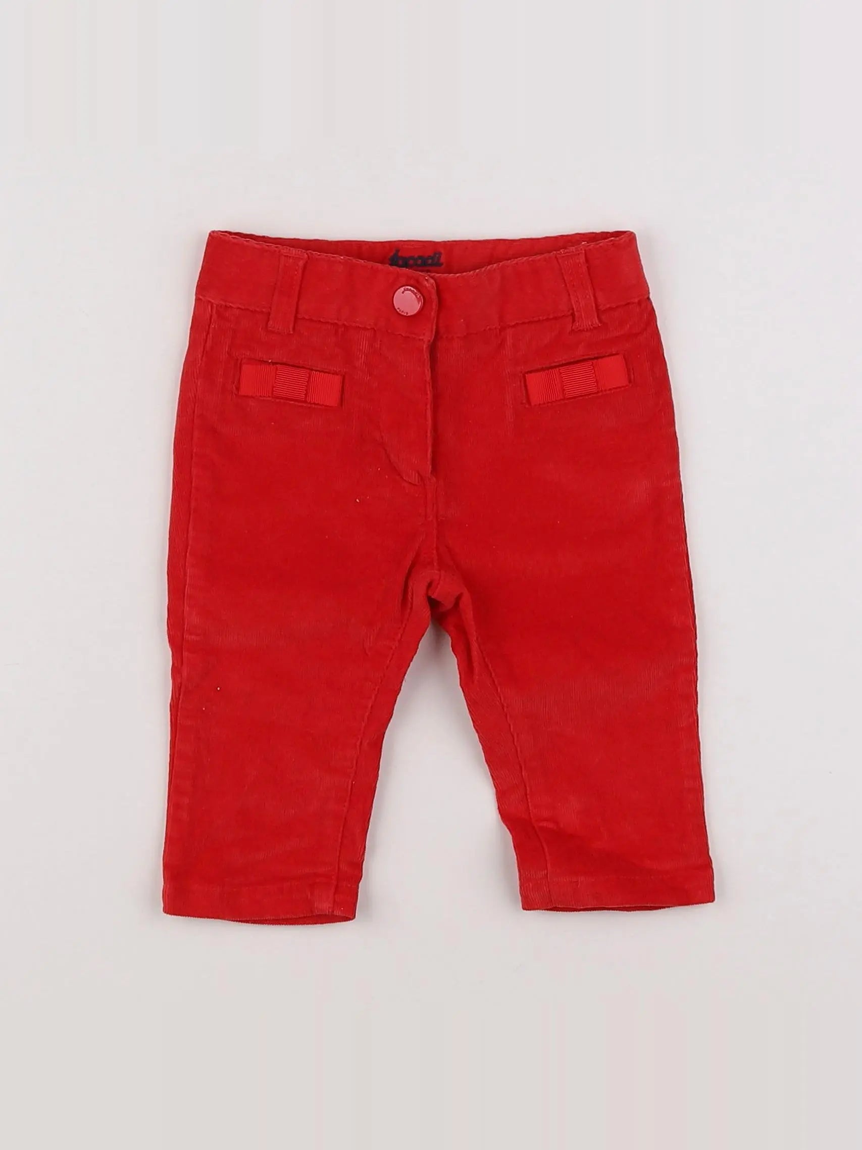 Jacadi - pantalon rouge - 6 mois
