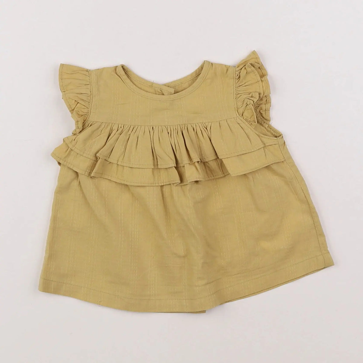 Vertbaudet - blouse jaune - 3 mois