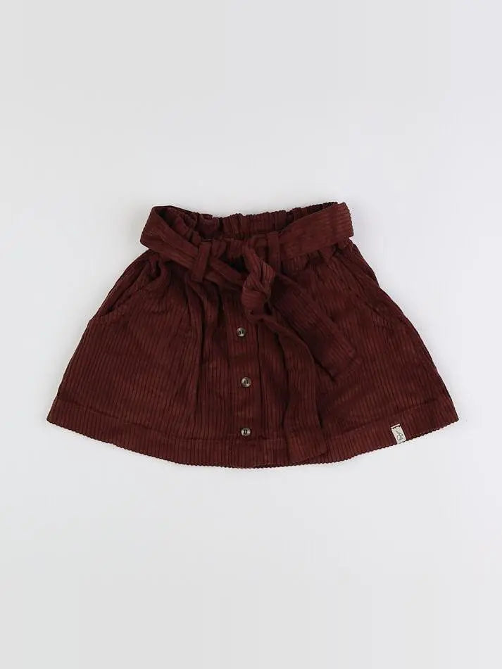 Jupe velours IDA chestnut