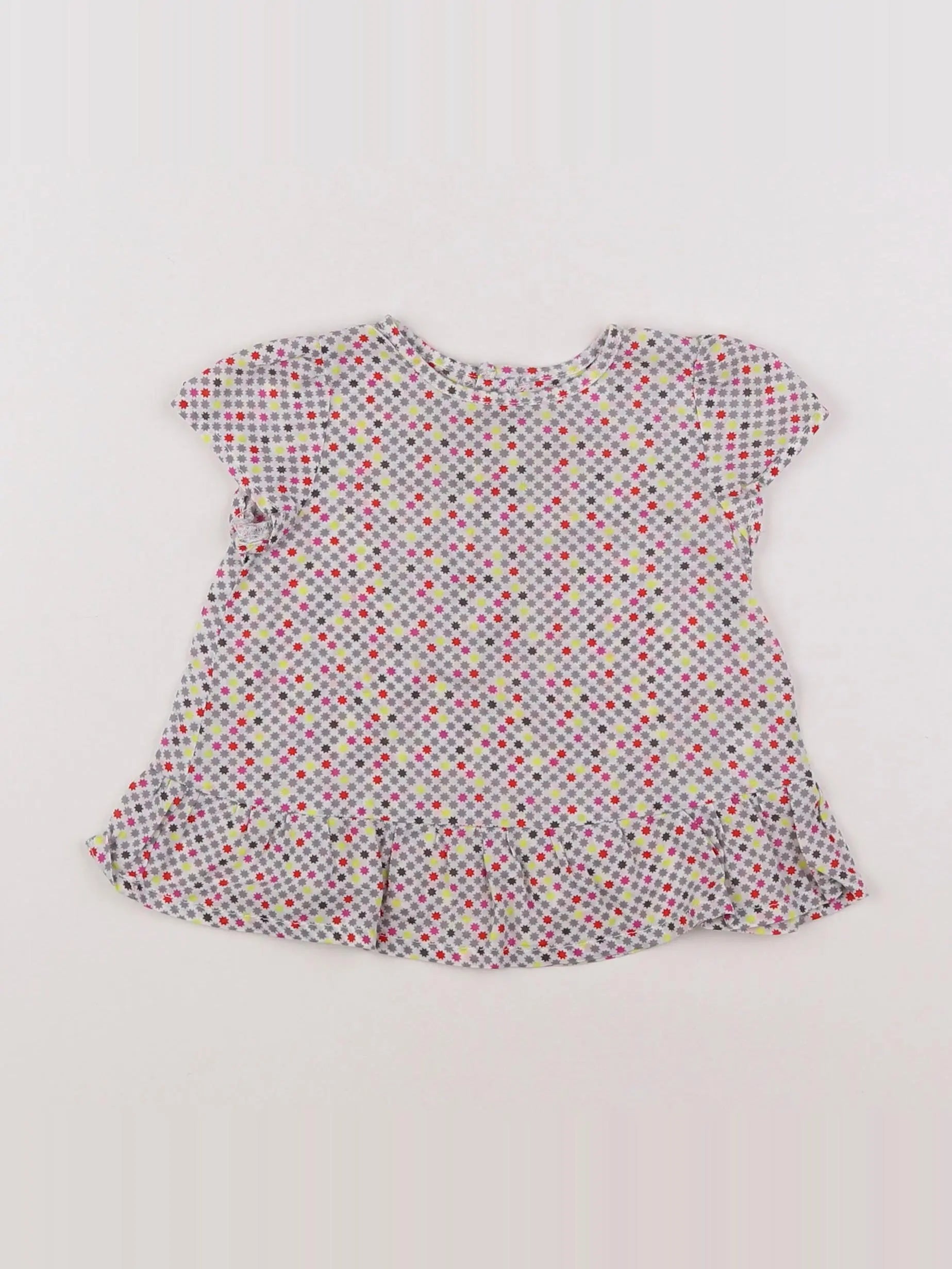 Boutchou - blouse multicolore - 6 mois