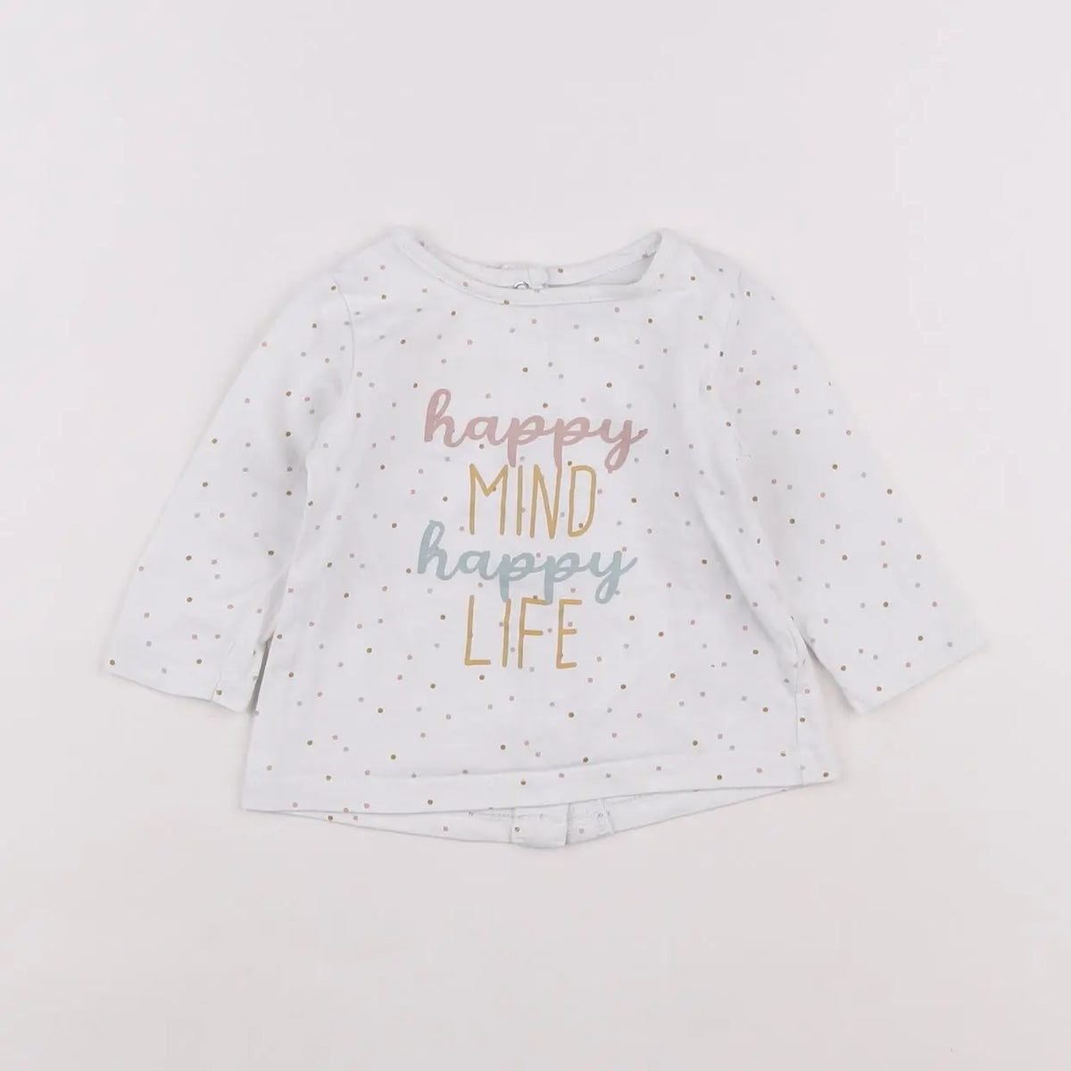 Vertbaudet - tee-shirt blanc - 3 mois