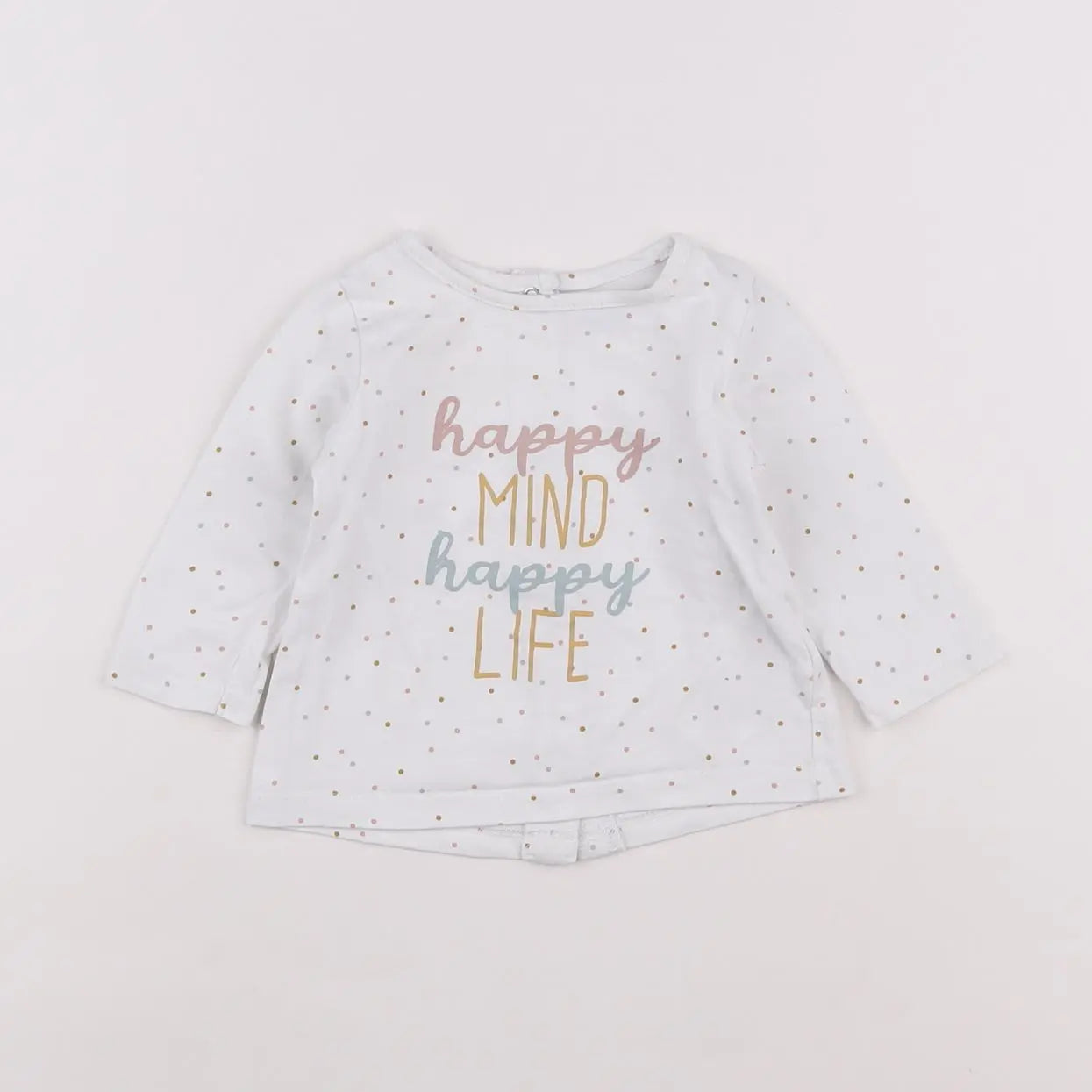 Vertbaudet - tee-shirt blanc - 3 mois