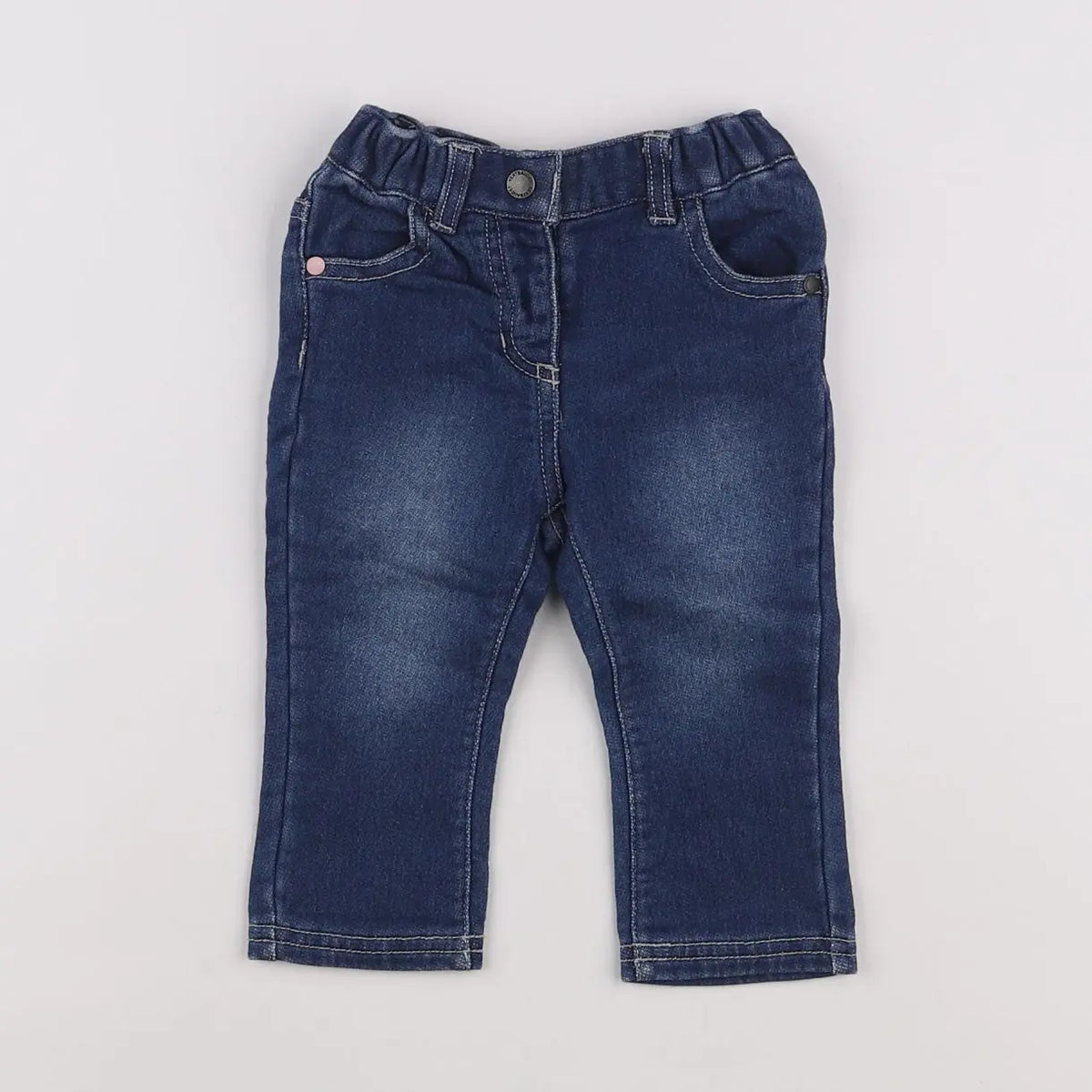 Vertbaudet - jean bleu - 3 mois