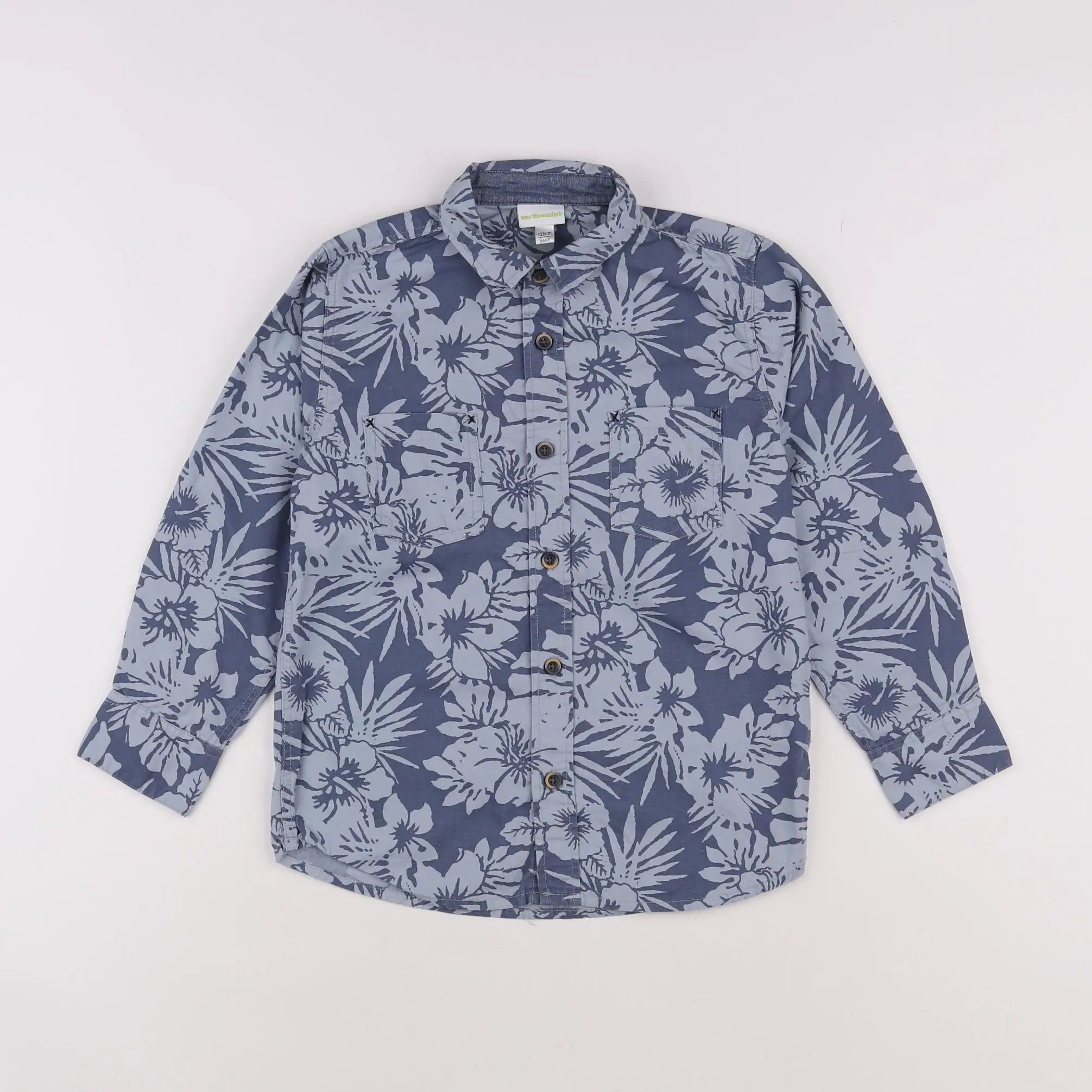 Vertbaudet - chemise bleu - 8 ans