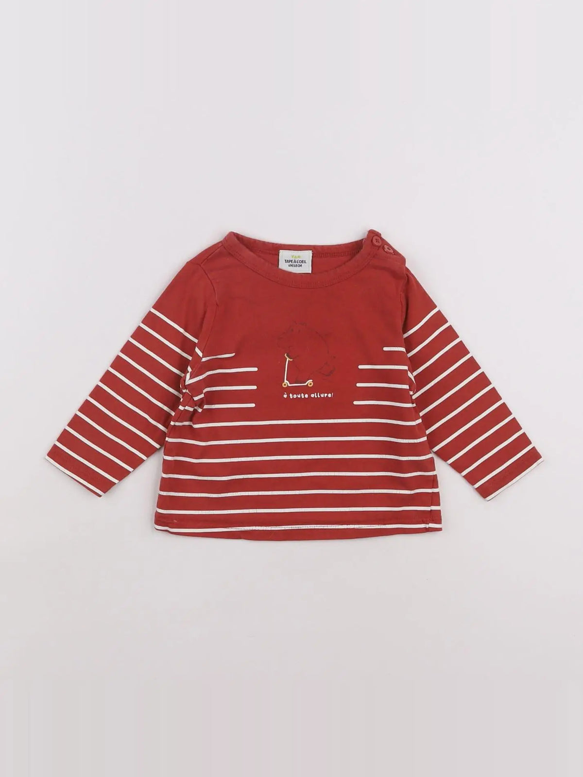 Tape à l'oeil - tee-shirt rouge - 6 mois