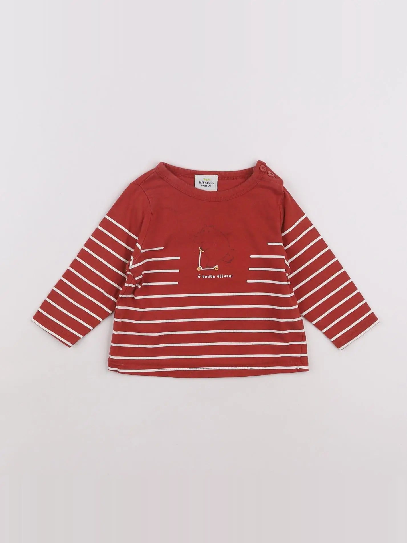Tape à l'oeil - tee-shirt rouge - 6 mois