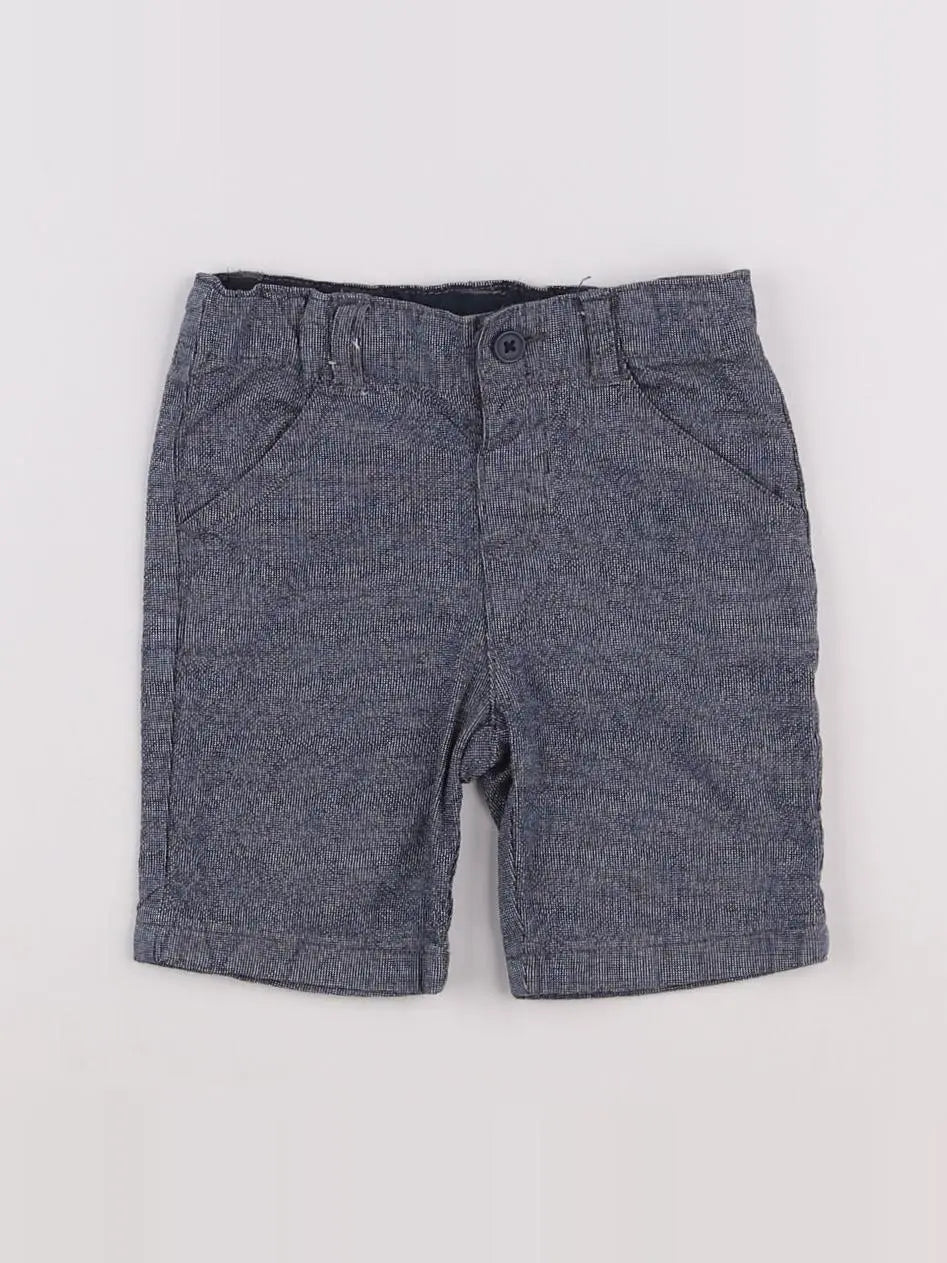 Boutchou - short bleu - 12 mois