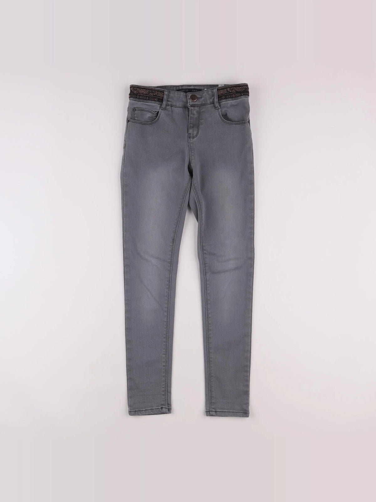 IKKS - jean gris - 10 ans