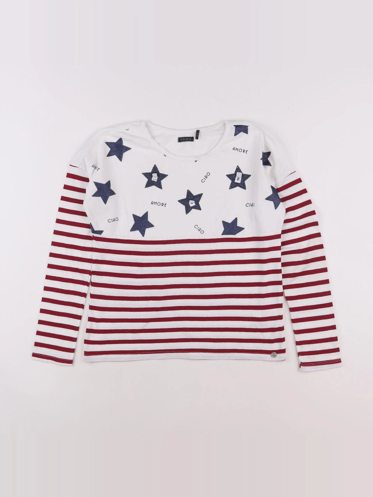 IKKS - tee-shirt blanc - 10 ans