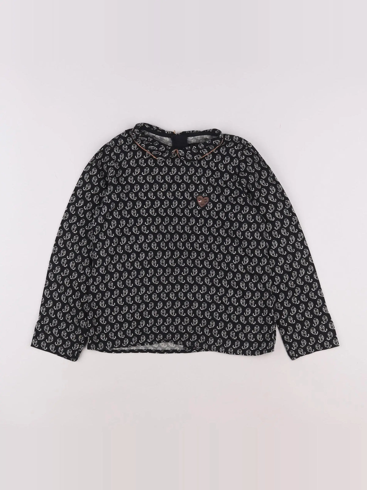 IKKS - blouse noir - 8 ans