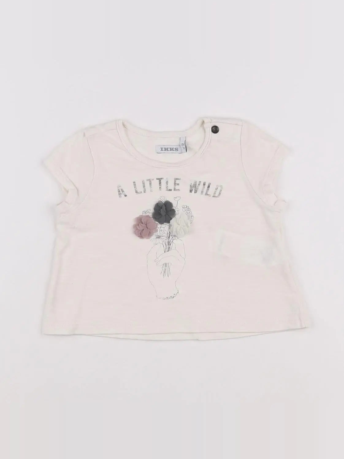 IKKS - tee-shirt beige - 12 mois
