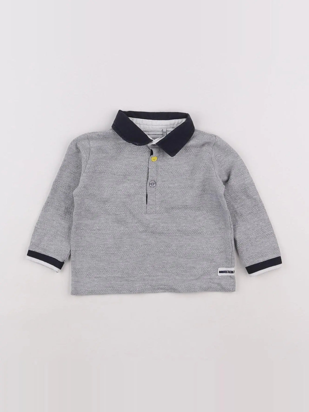 IKKS - polo imprimé au dos gris - 6 mois