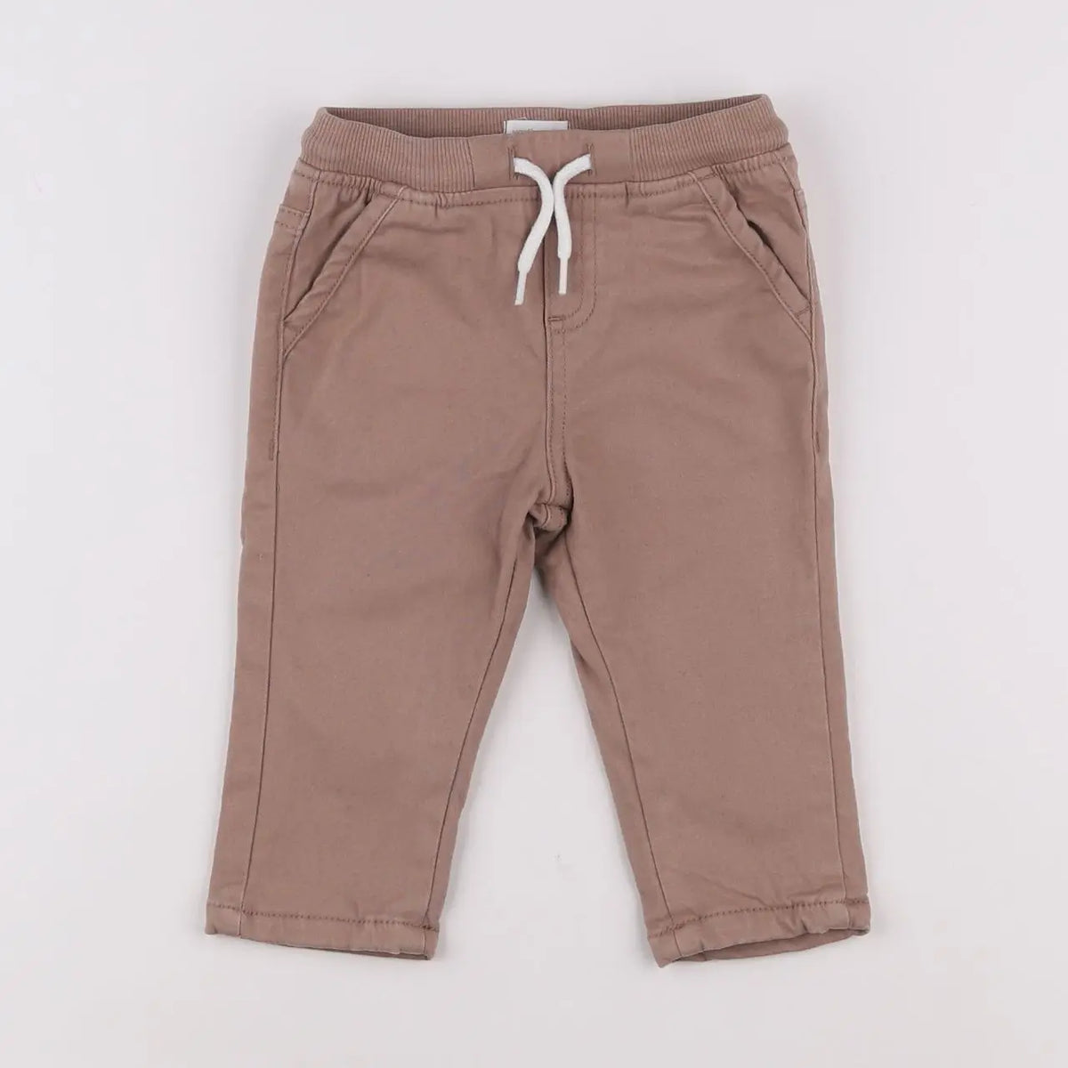 Vertbaudet - pantalon marron - 12 mois