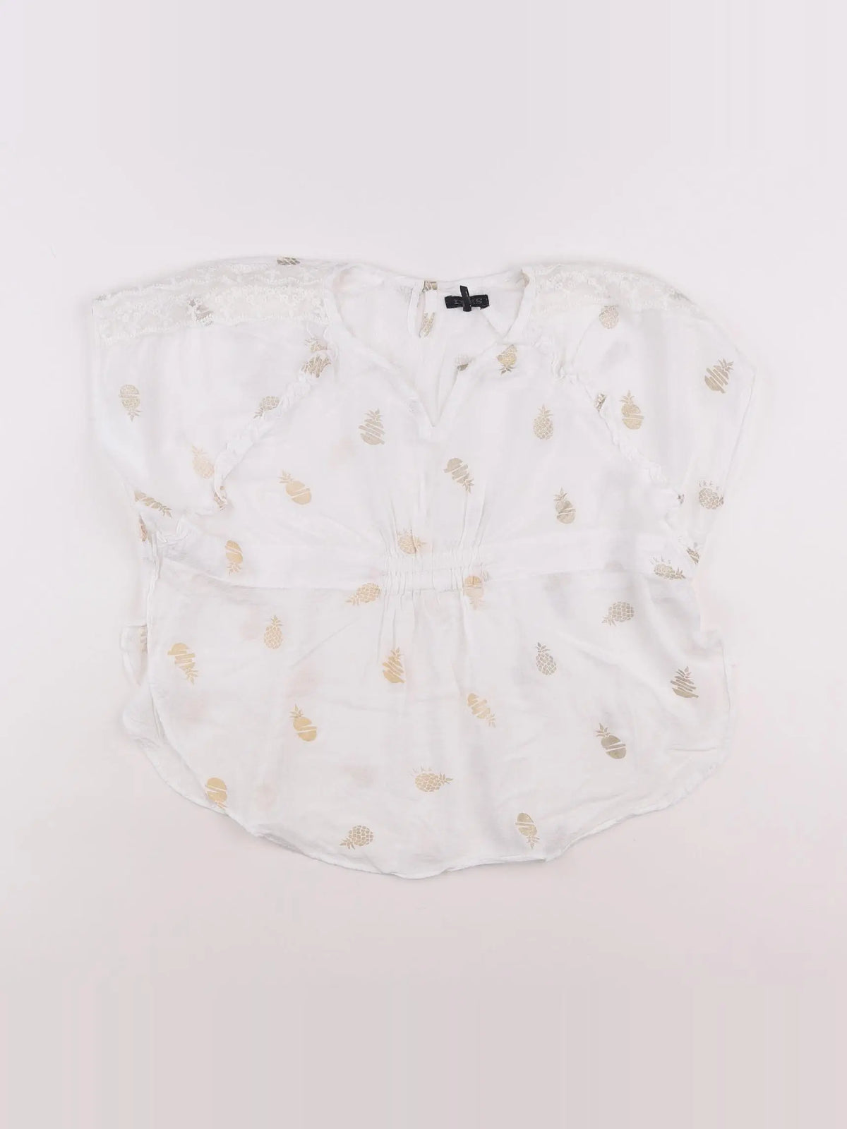 IKKS - blouse blanc - 6 ans