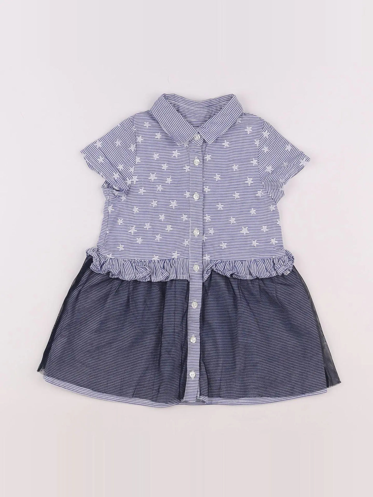 IKKS - robe bleu - 12 mois