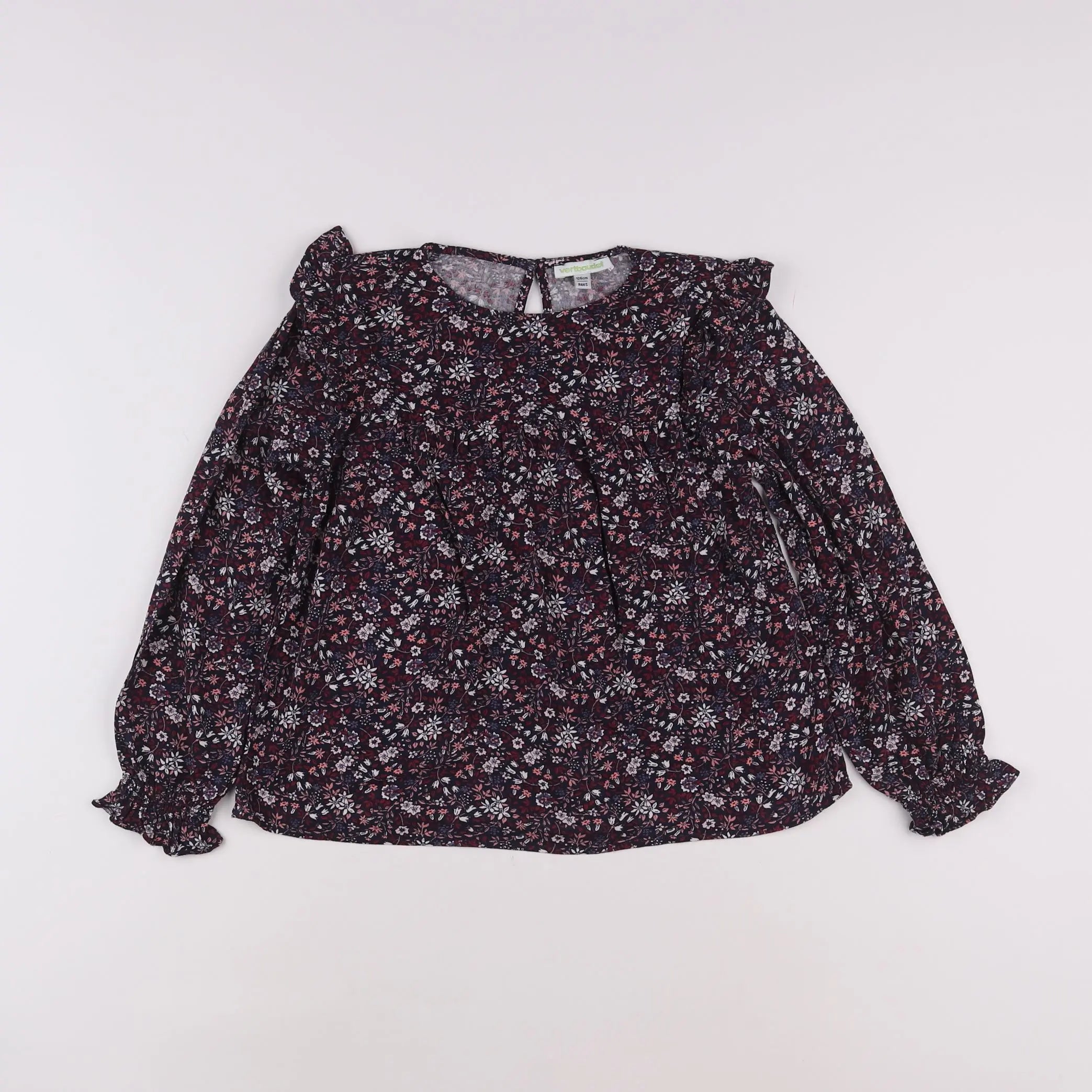 Vertbaudet - blouse bleu - 8 ans
