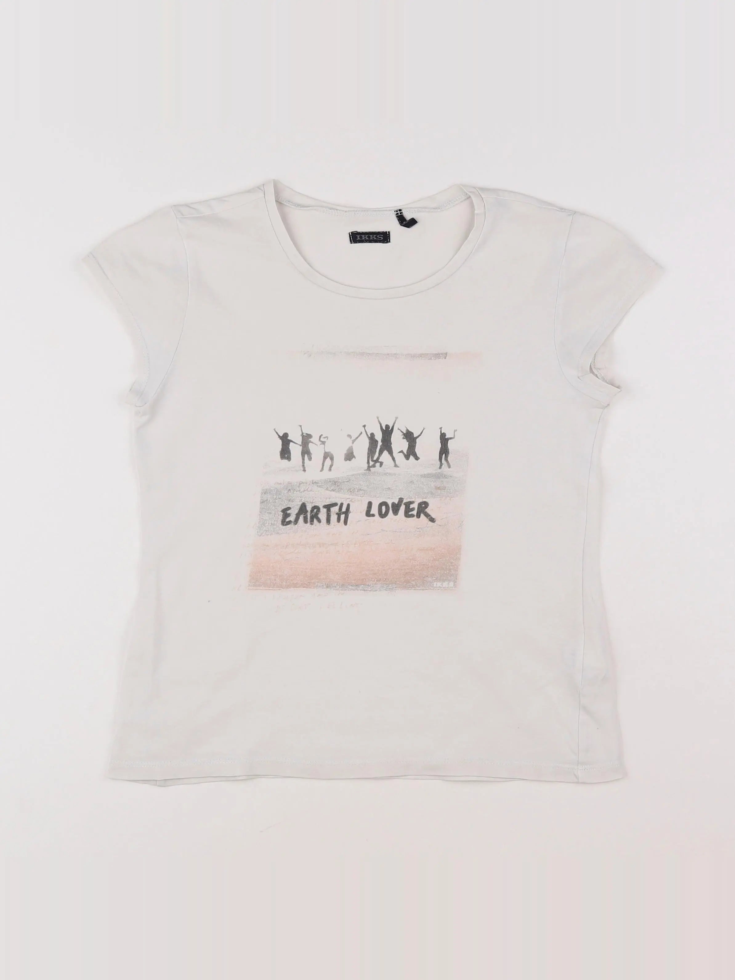 IKKS - tee-shirt blanc - 10 ans