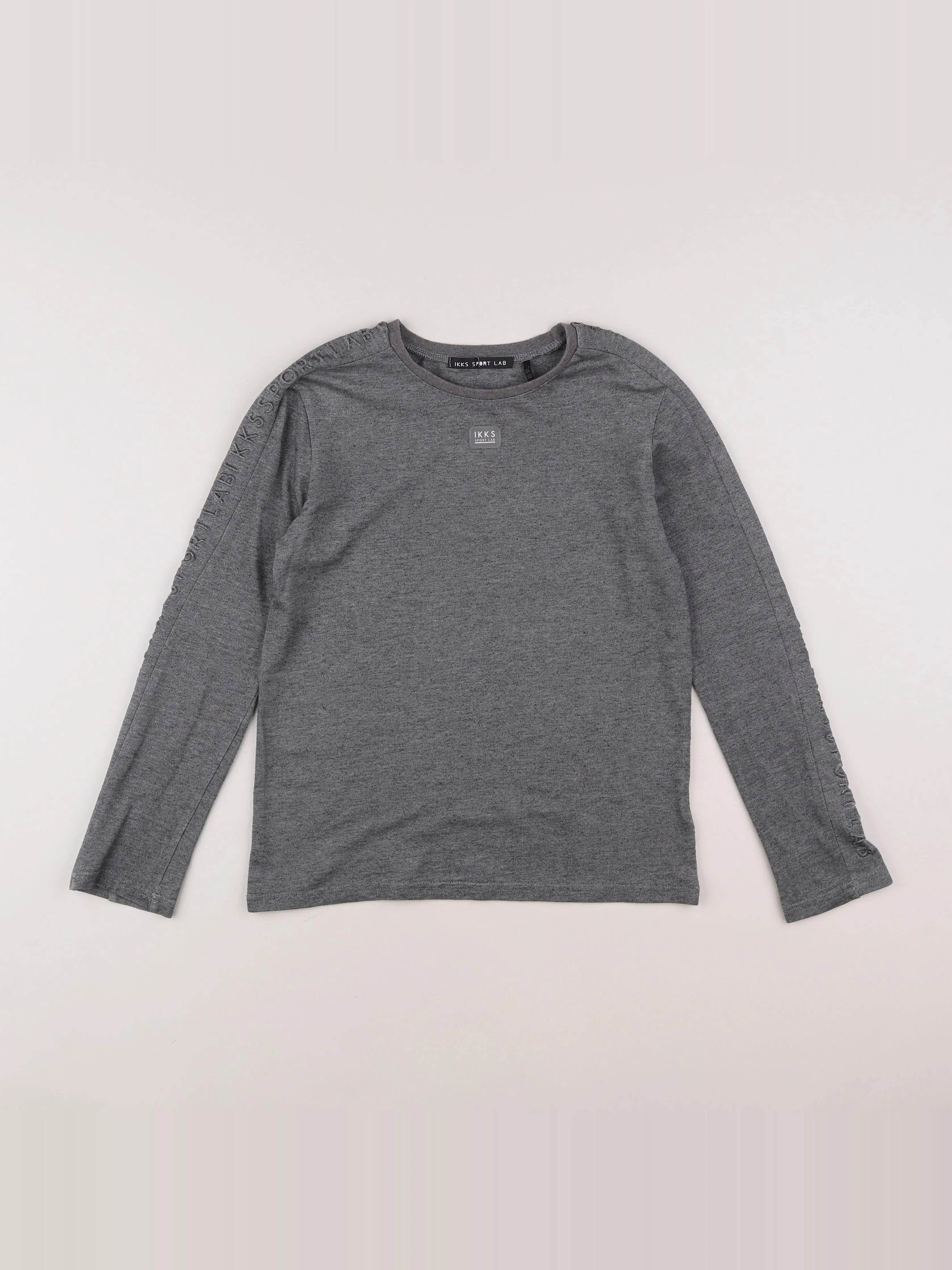 IKKS - tee-shirt gris - 10 ans