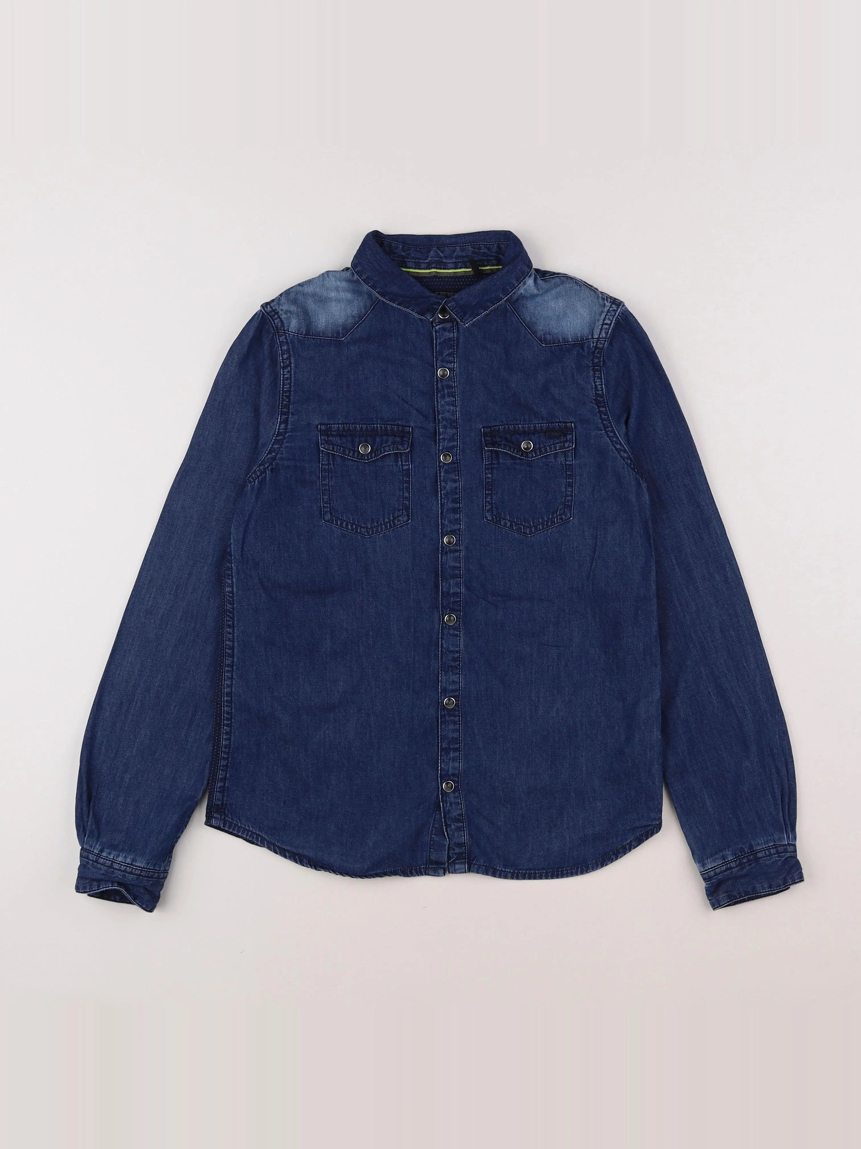 IKKS - chemise bleu - 10 ans