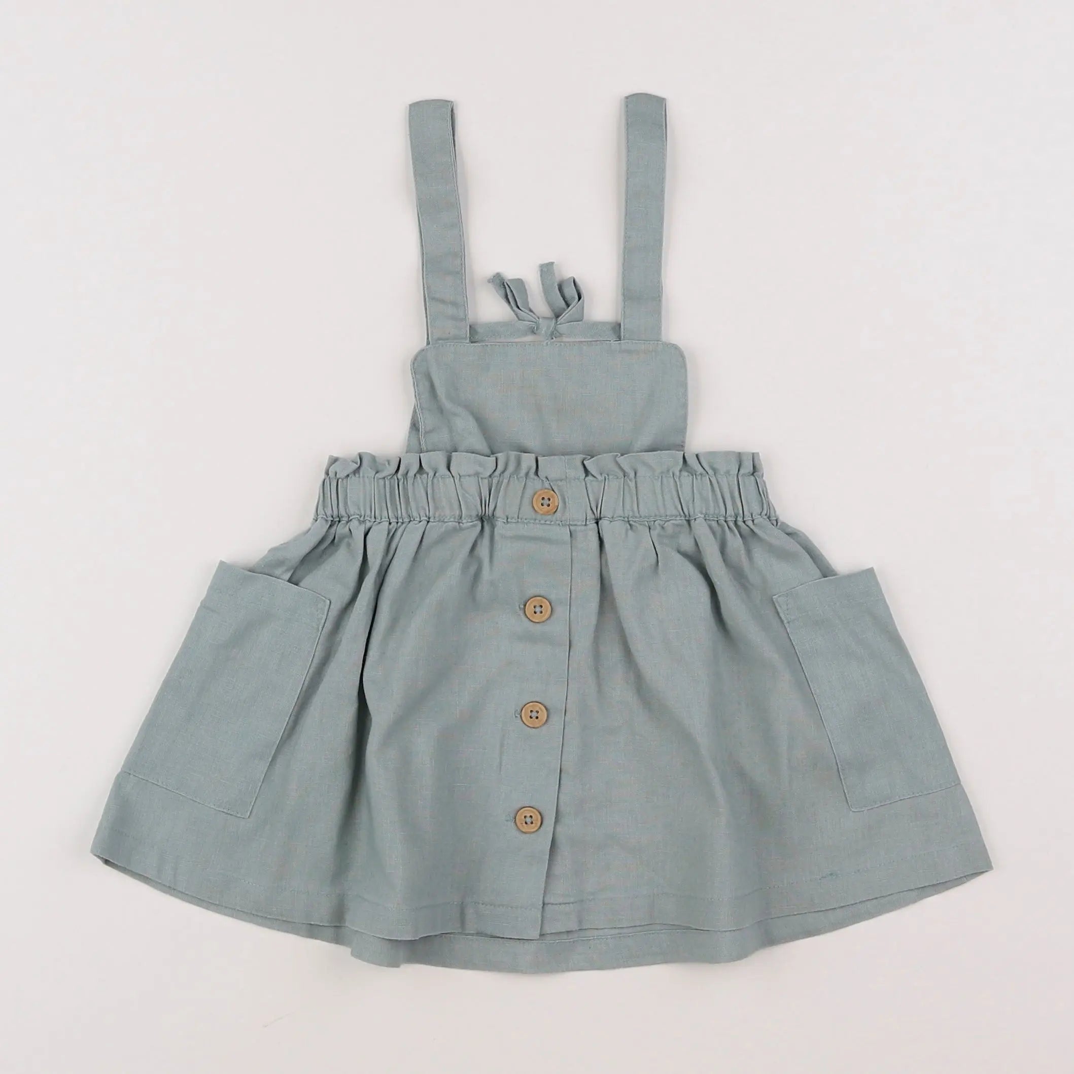 Vertbaudet - robe vert - 18 mois