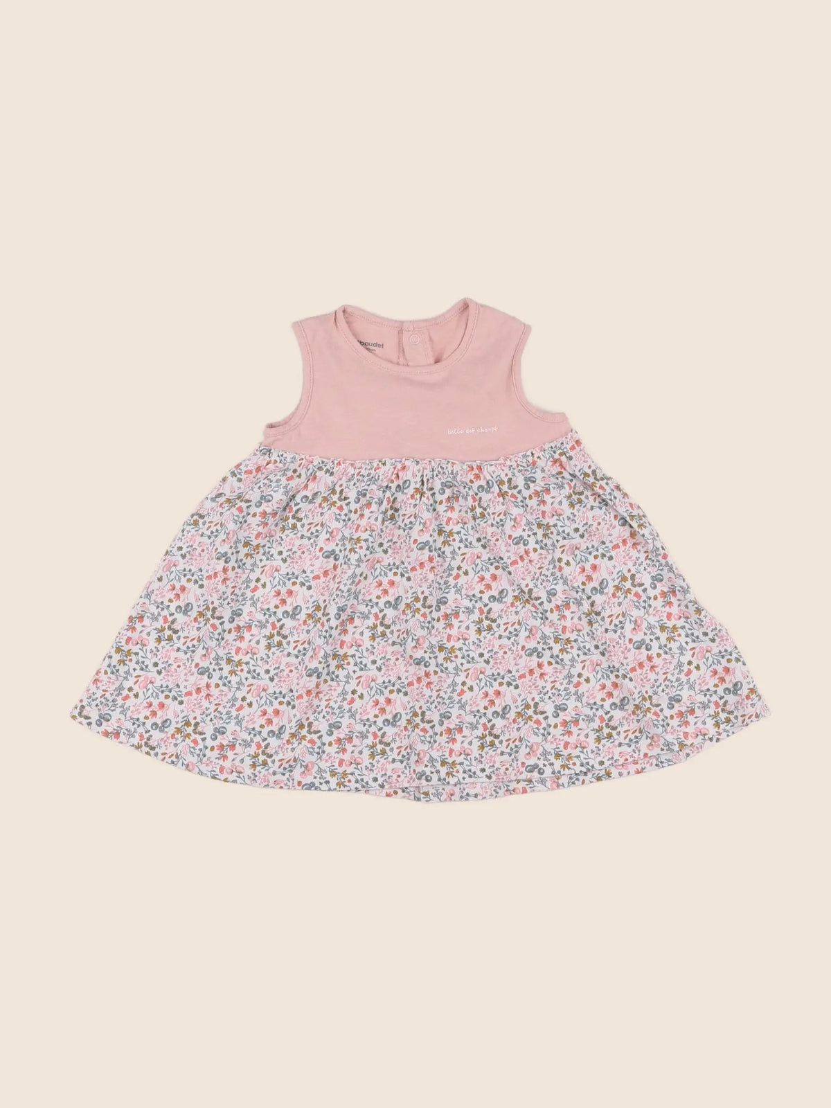 Vertbaudet - robe rose - 9 mois