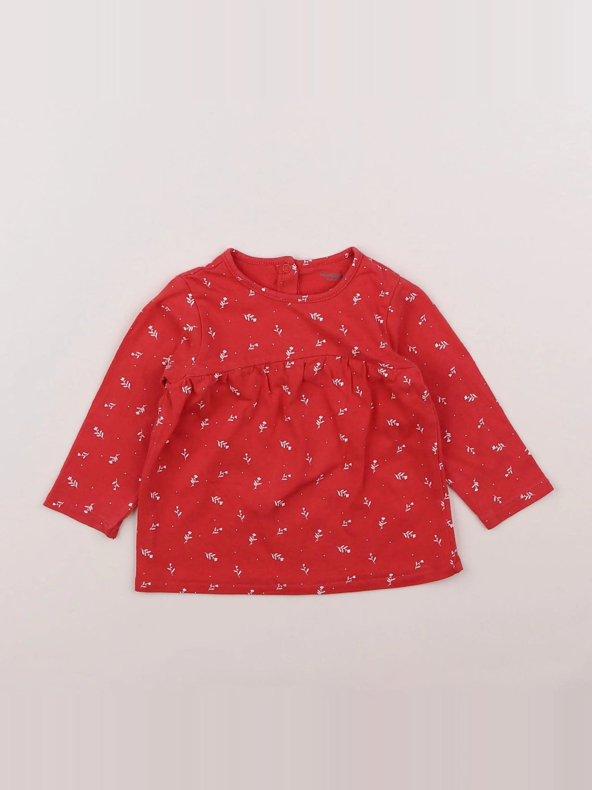 Vertbaudet - tee-shirt rose - 12 mois