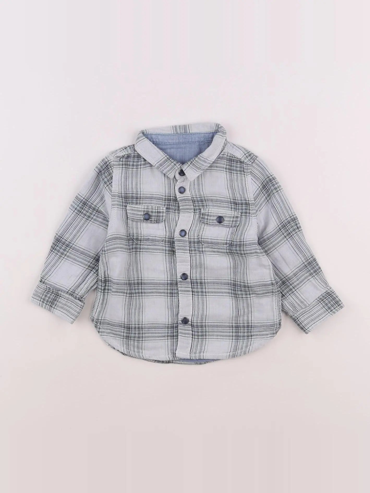 Tape à l'oeil - chemise bleu - 12 mois