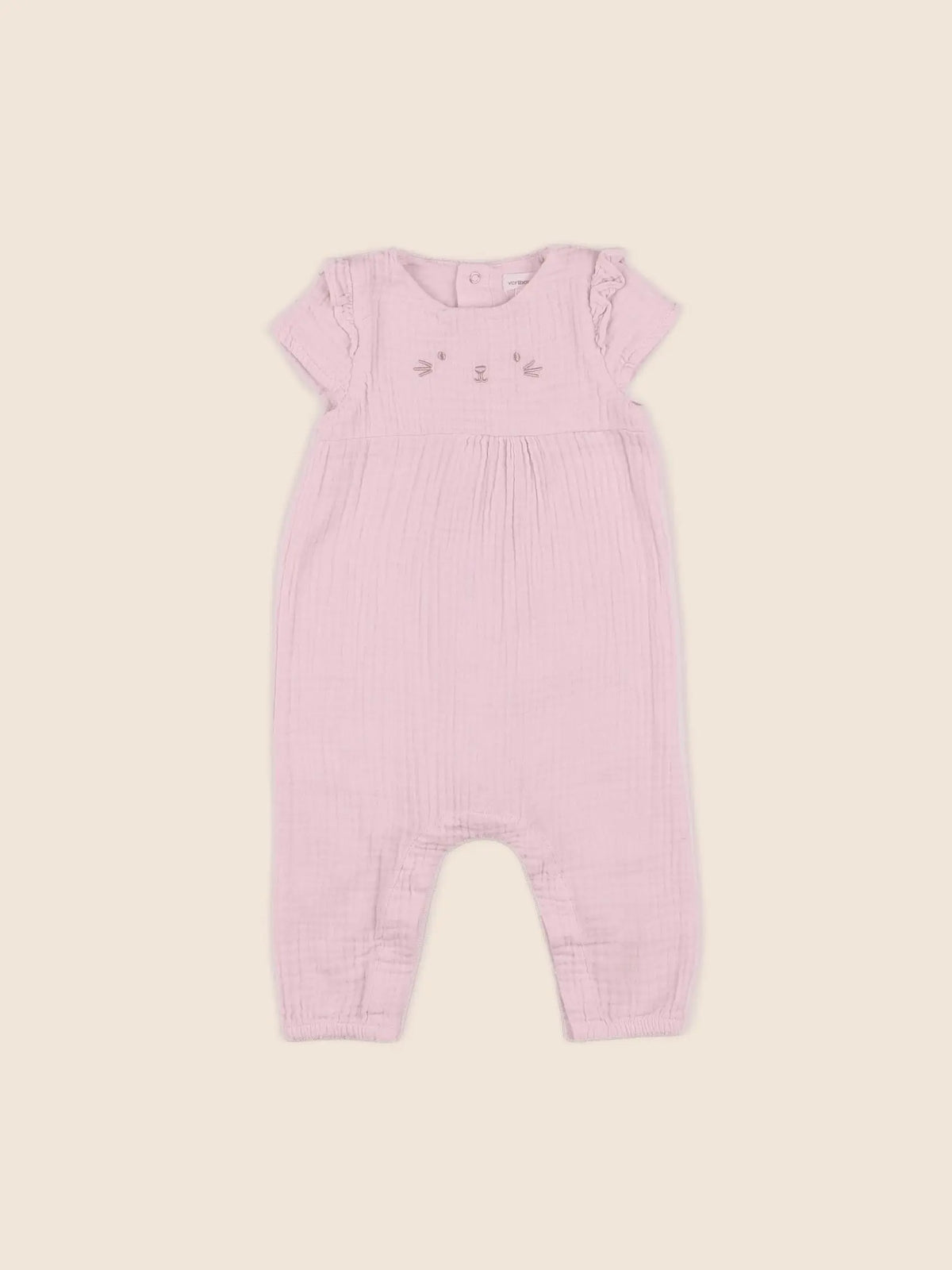 Vertbaudet - combinaison rose - 6 mois