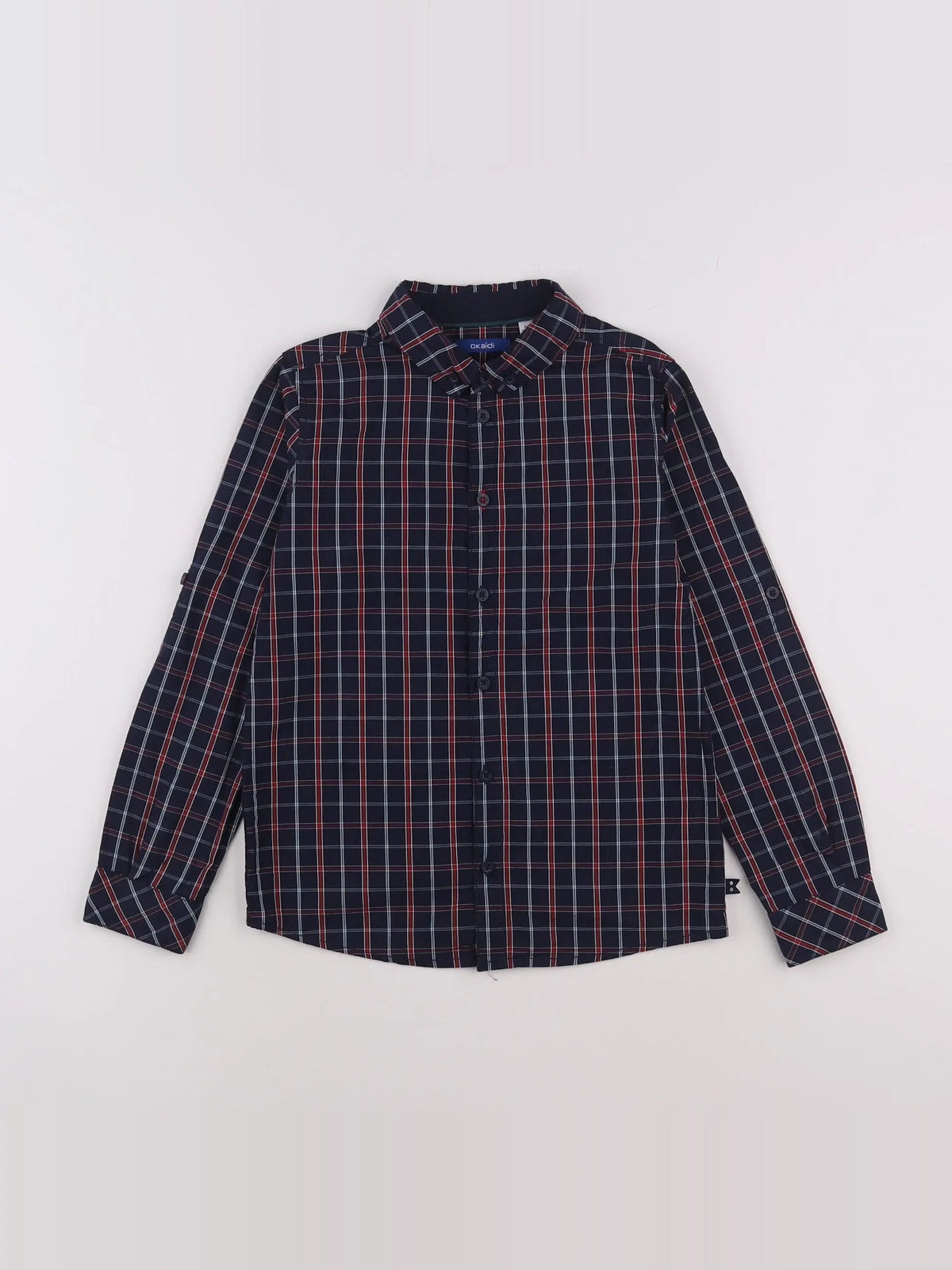 Okaidi - chemise bleu - 8 ans