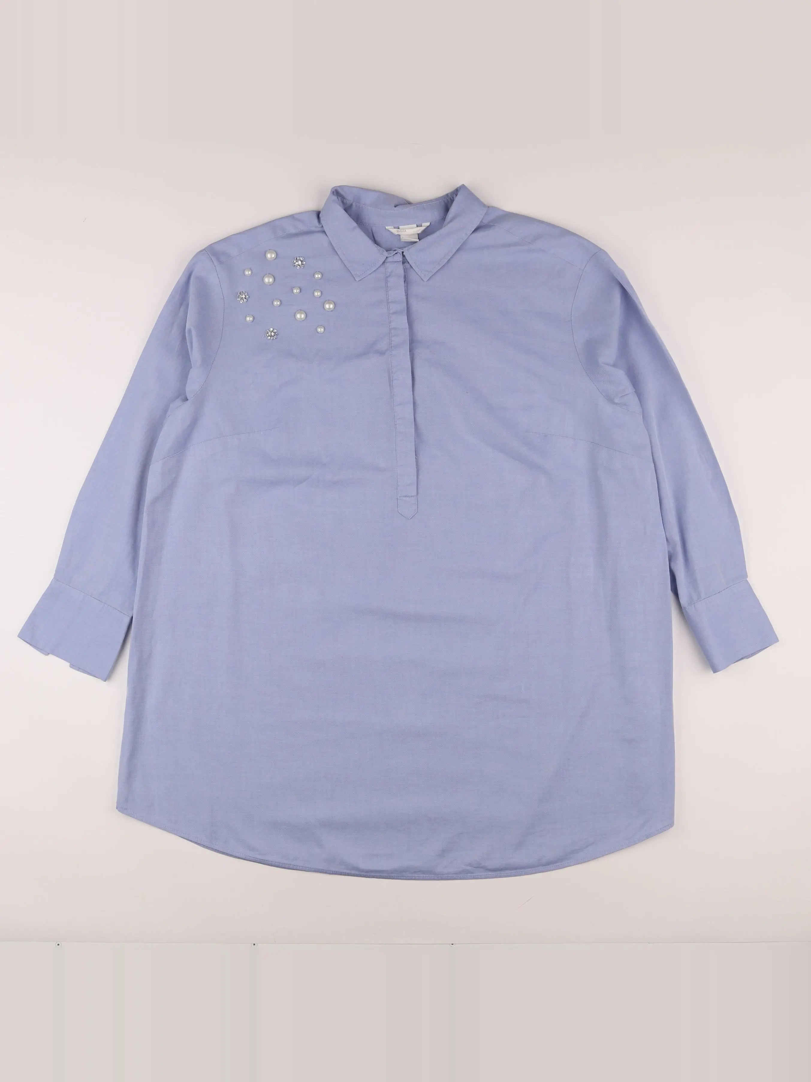 H&M - chemise grossesse bleu - 46/48