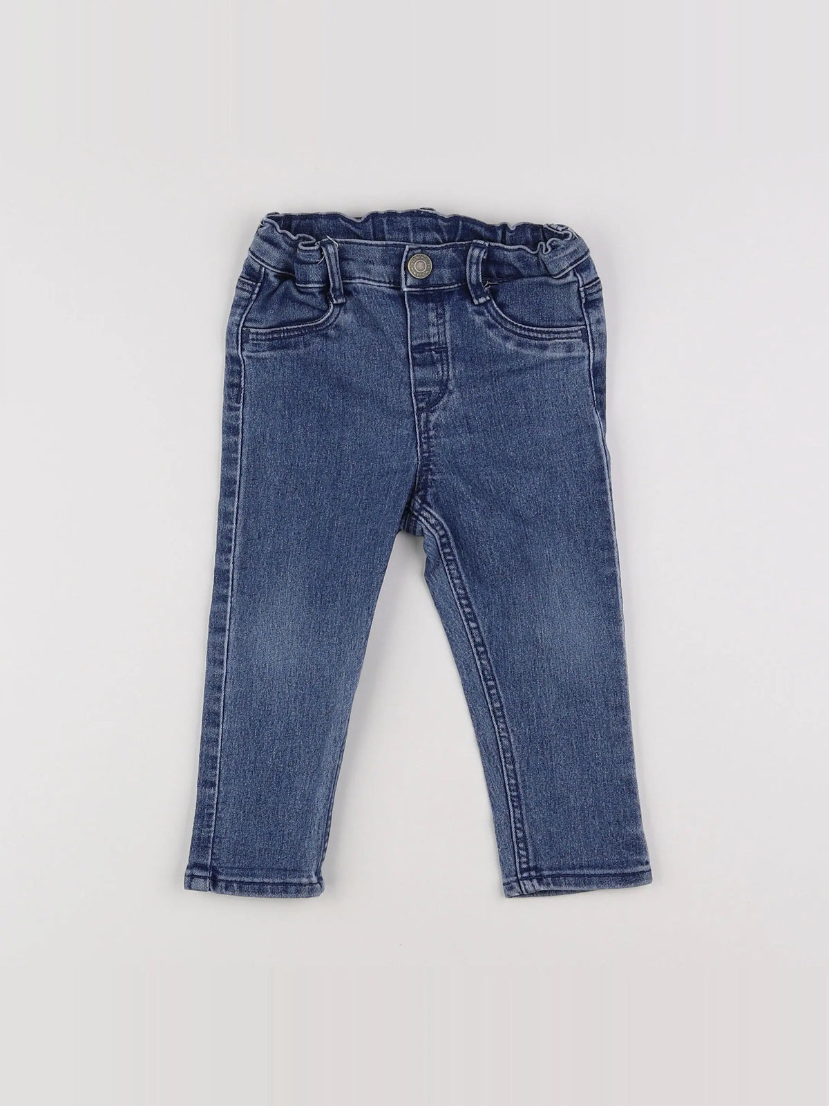 H&M - jean bleu - 9/12 mois
