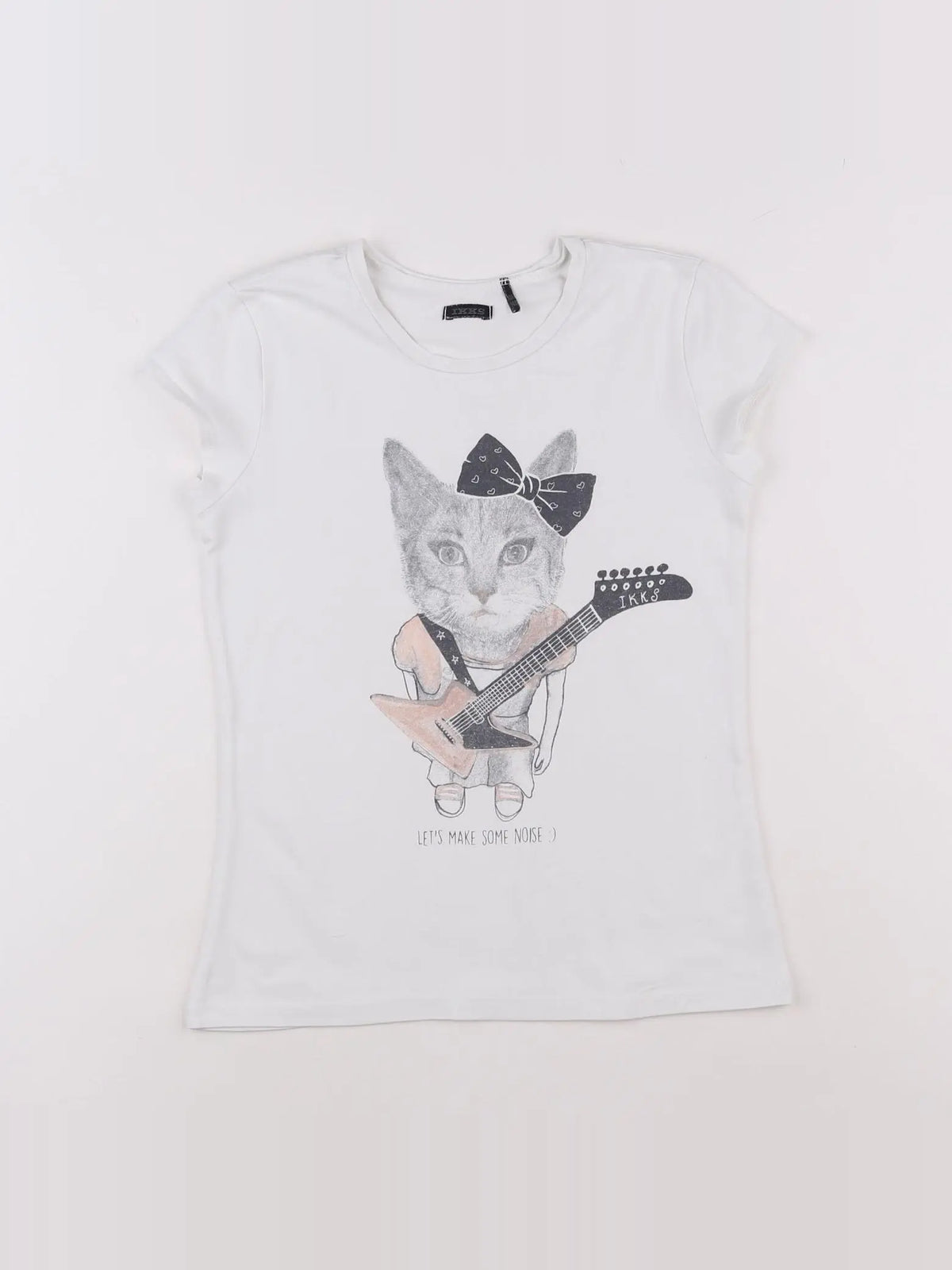 IKKS - tee-shirt beige - 10 ans