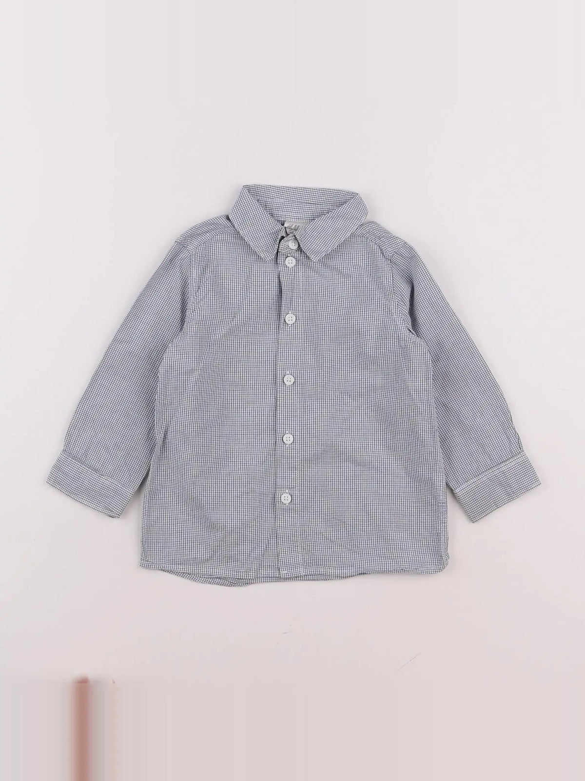 H&M - chemise bleu - 12/18 mois