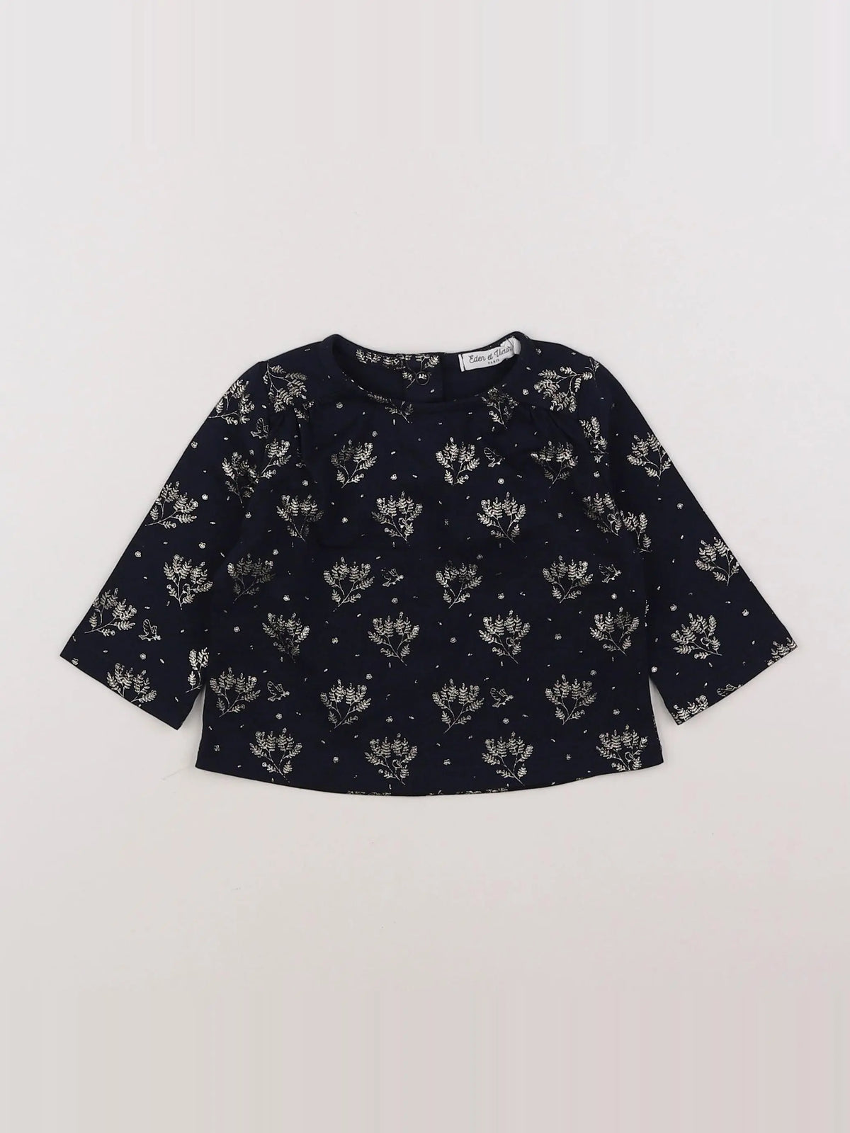 Eden & Victor - tee-shirt bleu - 6 mois