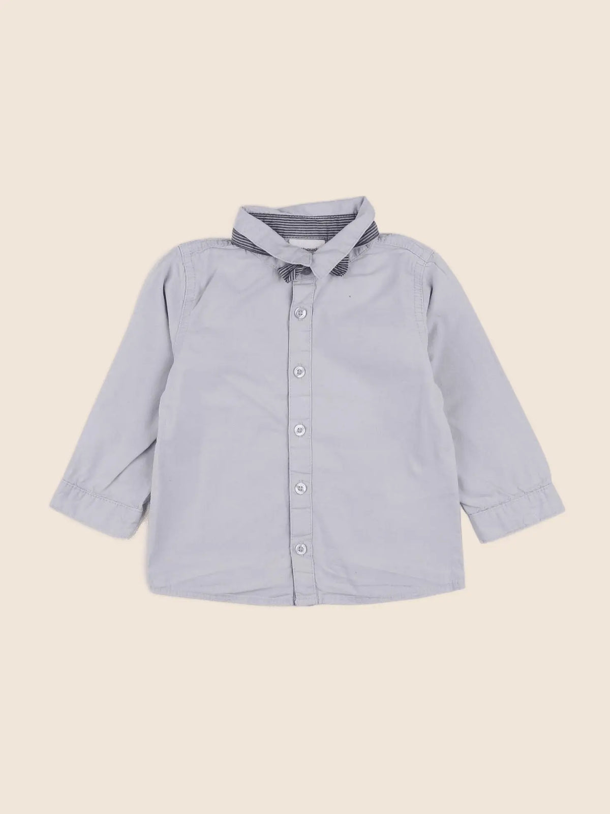 Vertbaudet - chemise gris - 18 mois