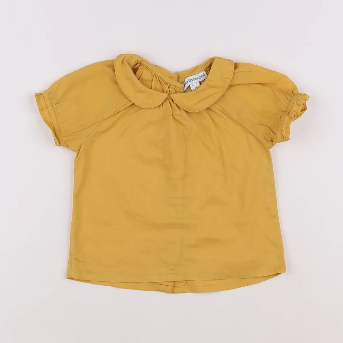Vertbaudet - blouse jaune - 6 mois