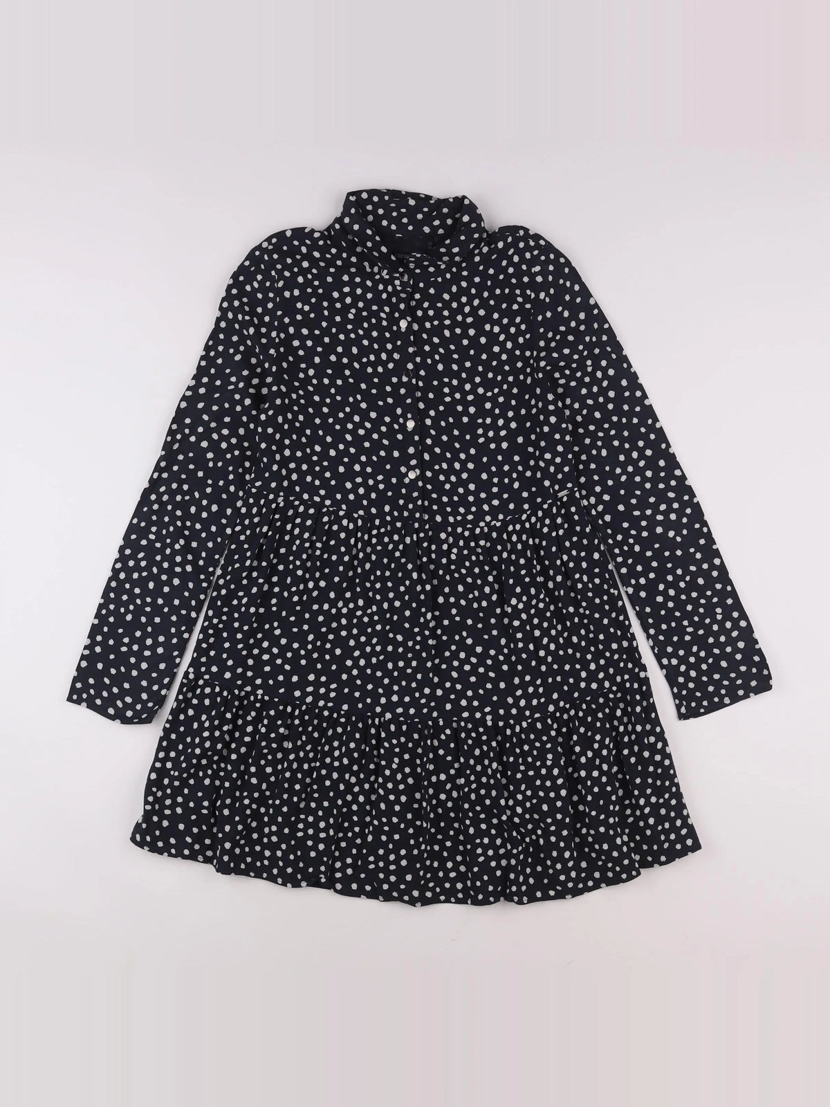 IKKS - robe blanc, noir - 12 ans